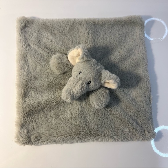 𝅺GRAY plush elephant lovey blanket - Picture 7 of 9